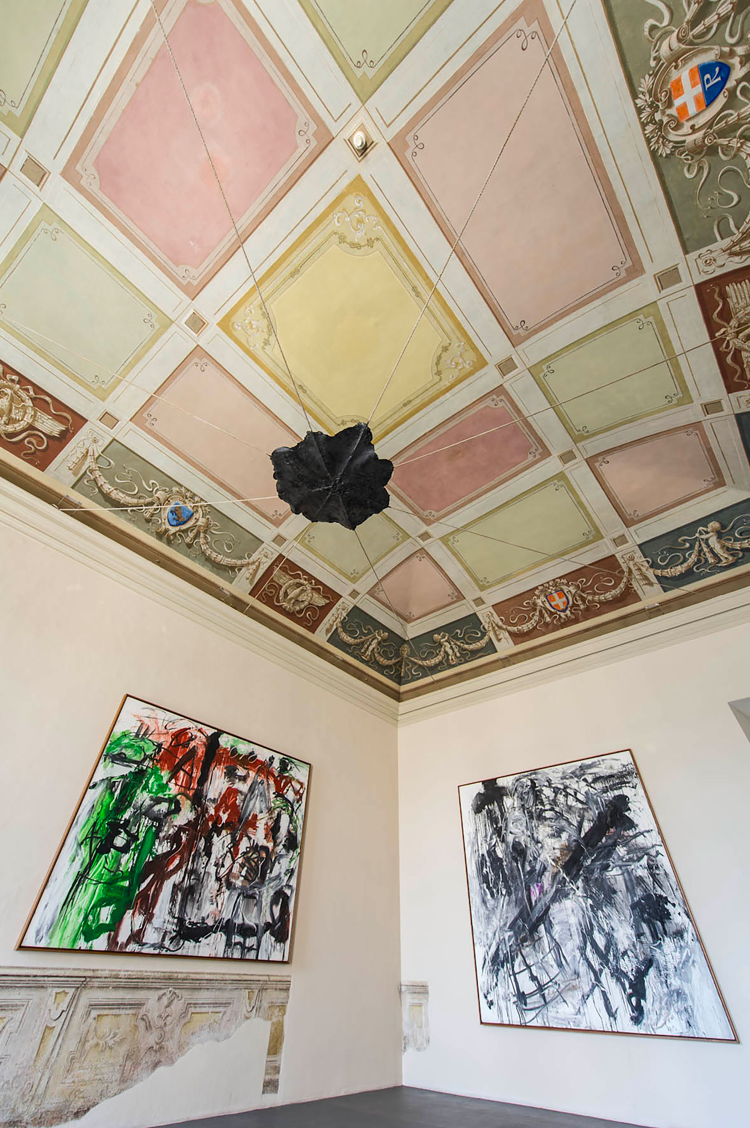 Emilio Vedova, Da doveu2026 (1983-7), 1983, Di umano u002785-II, 1985, Gilberto Zorio, Macchia III, 1968